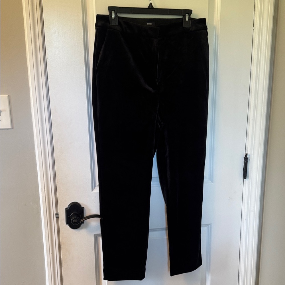 Express Women's Black Velvet Trousers